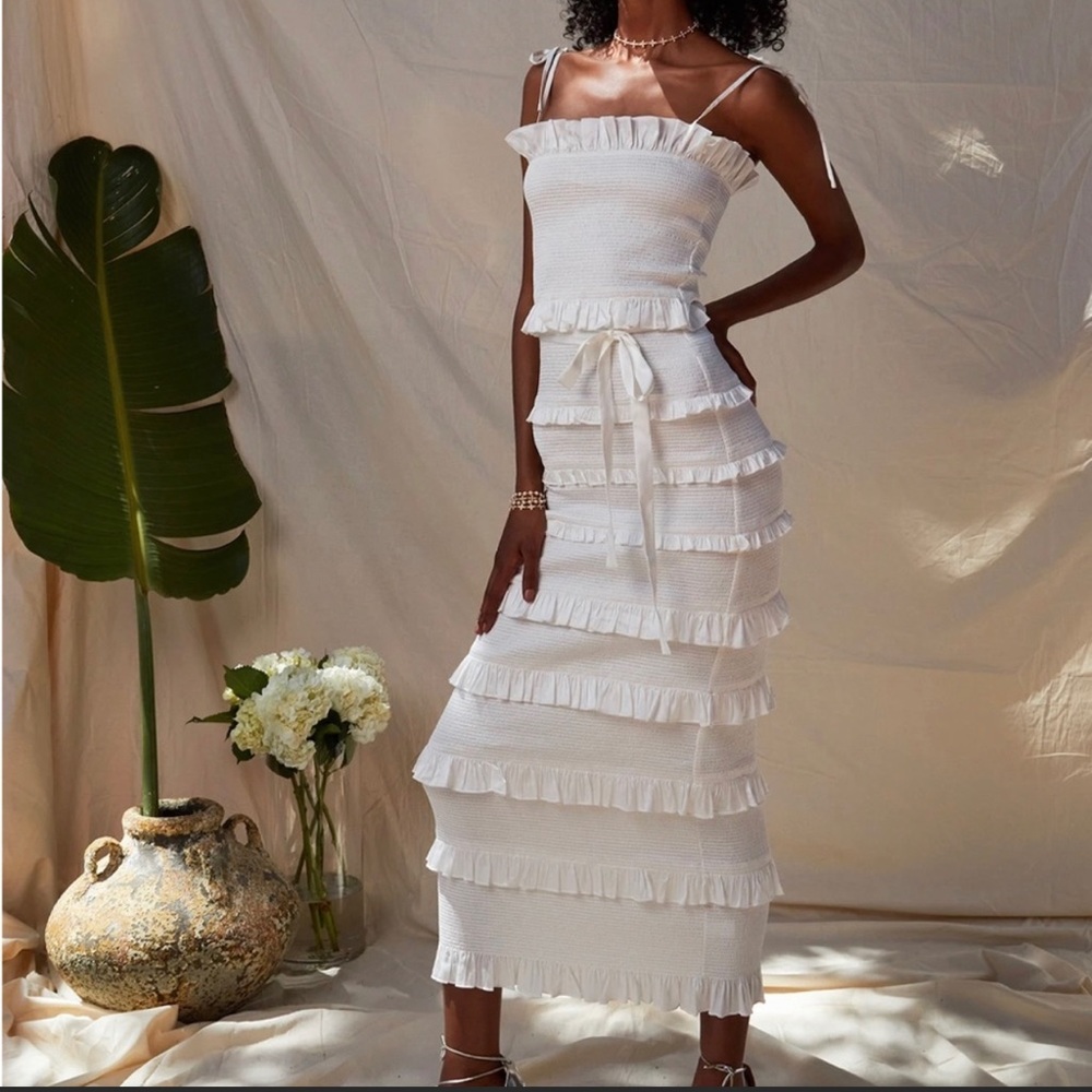 V Chapman Lily Dress - White